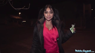 A gorgeous Asian woman captivated by his risqué tits and ass