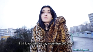 French beauty Crystal Cherry's enormous dick and outdoor blowjob pov