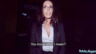 huge dick deepthroat pov blowjob from a huge tits MILF teacher