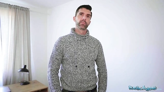 Tight Spanish babe gives blowjob and fuck behind husbands back