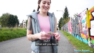 She's taken to a hotel where she is fucked hard by a big white cock