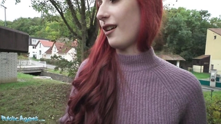Redhead Brit Shows Off Her Pierced Tits Before Basement Fuck Creampie
