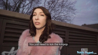 Chanel Kiss sucks cock before being bent over in public toilets for sex