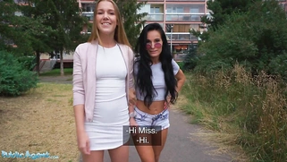 Lucky Agent in Basement Threesome With Alexis Crystal & Lexi Dona