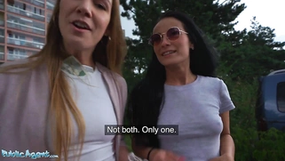 Lucky Agent in Basement Threesome With Alexis Crystal & Lexi Dona