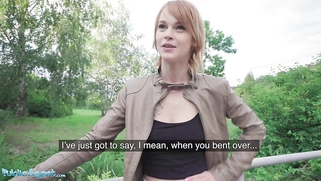 Redhead Ariela Donovan Fucked in a Tunnel