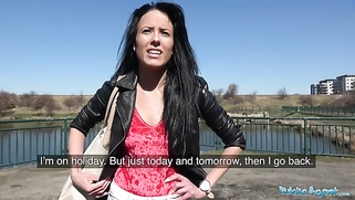 Art student eats big cumload with a peachy ass and tight pussy