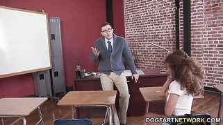 Cecilia Lyon Takes Her Teacher's Cock For Extra Credit