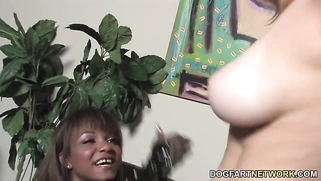 Adrianna Nicole & Sinnamon Love Interracial Lesbian