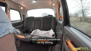 Fake Taxi Blonde French babe swallows every drop of cum from a big cock