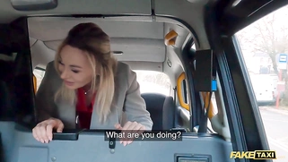 Fake Taxi Beautiful woman in red lingerie gets fucked before heading to a swingers club