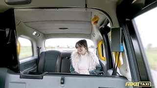 Fake Taxi Nasty vixen bends over the hood of a taxi and gets her wet dripping pussy fucked hard