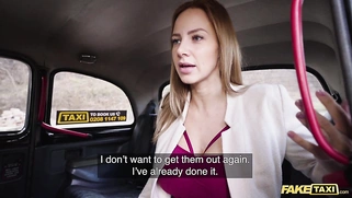 Fake Taxi Blonde Beauty Natalie Sherry gets cum all over her fucking huge tits