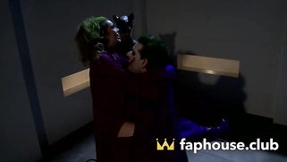 XXX-Crazy Woman Lets Joker Do Some Hardcore Threesome Facial!
