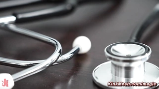 Doctor gives patient anal exam