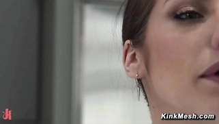 Boss ties up and rough fucks maid