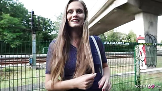 GERMAN SCOUT - Mature Riddy Casting Sex