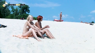 Nudist really likes exposing herself and showing off