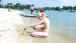 Nudist really likes exposing herself and showing off