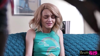 Step Sis "You wanna act like a baby, then you can suck my titties like a baby"