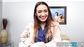 Cute Real Estate Agent Shows Her Mother's Client
