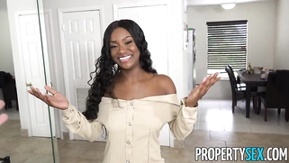 Real Estate Agent Foxy with Big Natural Tits