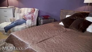 Kinky threesome with dirty MILF and blonde teen schoolgirl Lovita Faith