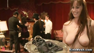 Slaves service the lounge