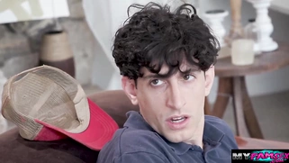 Caught my stepson jerking off on the couch