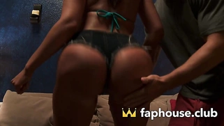 Babe, XXX pornographic star with hefty c[censored] and yam-sized fun bags taping an