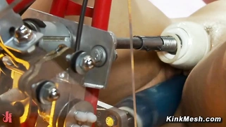 Isis Love DP Fucking Machine Squirting