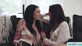 Lick and put dildo on our wet asses so hard please