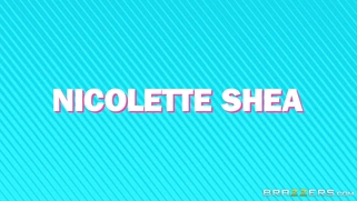 Blonde Nicolette Shea opens her mouth and gets cumshot