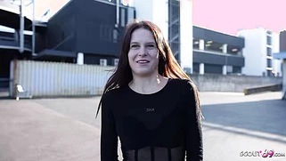 GERMAN SCOUT - Redhead Teen Peach Delina