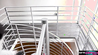 Fuck my pussy and cum on my face black stepdad