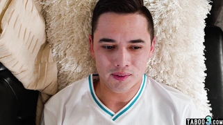 Mature stepmom prepares for a final exam