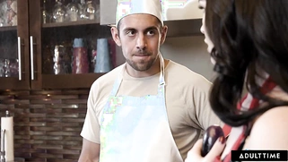 Evelyn Claire Desperately Wants The Chef With The Big Dick To EAT HER PUSSY! SHE GOT CAUGHT!