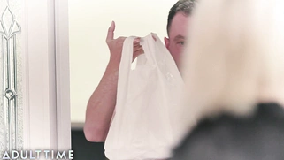 Kit Mercer seduces her delivery driver after being caught masturbating TWICE!