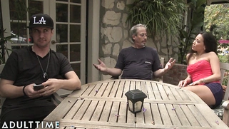 MILF Stepmom Kalina Ryu Craves Facials in the Forest