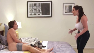 Caught with busty maid Angela White!