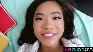 Asian teen wants to get daddys big dick