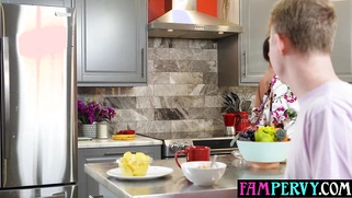 Hot latina MILF stepmom wants a quickie