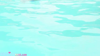 Young stepdaughter lights up my dick in the pool!