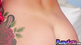 Teen nurse taking off her slutty uniform