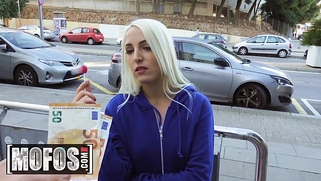 Teen blonde Liz Rainbow gets paid for sex