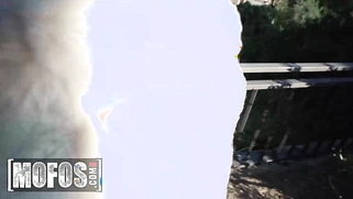 Russian Babe Henessy Gets Her Pussy Fucked In Public And Takes A Huge Load In Her Mouth