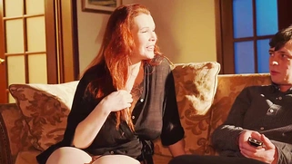 Big Natural Tits Stepmother Watches Porn With Stepson