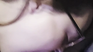 Hot milf gives sexy blow job