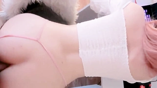 Gaming stepsister gets interrupted and anal fucked