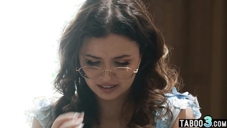 Poor teen Leana Lovings saying thank you